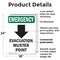 Signmission Evacuation Muster With Symbol, 18 in W x Rectangle, Plastic OS-2PACK-EM-P-1824-V-10474 - alternate 7